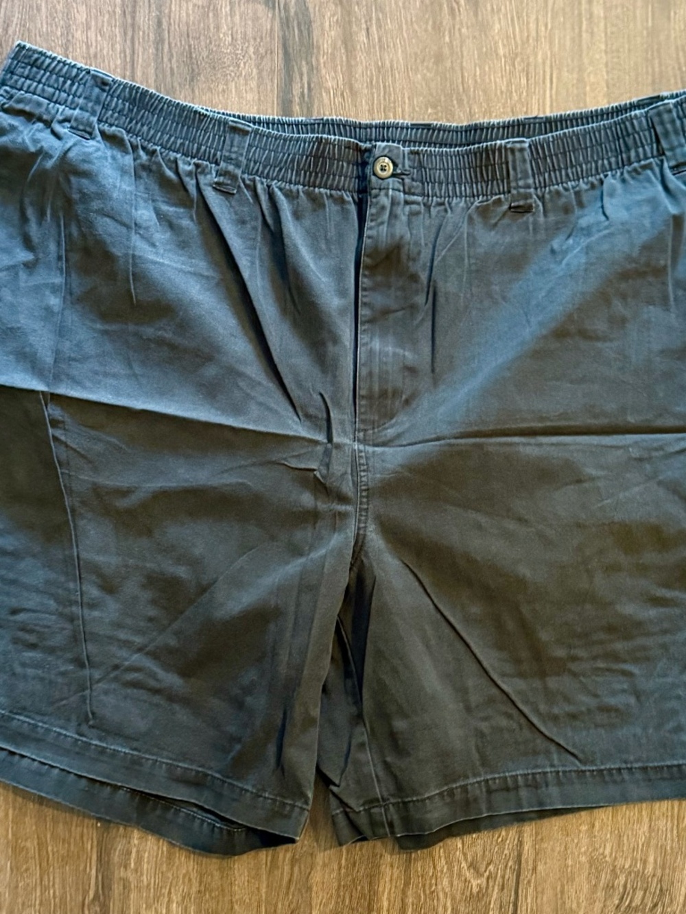 Harbor Bay Men's Big & Tall Elastic-Waist Shorts - Black - Size 4XL